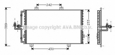 AVA QUALITY COOLING al5060 -  Конденсатор, кондиционер